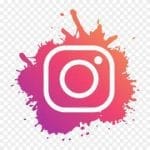 Instagram logo in holi
