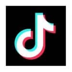 Tiktok image in black background