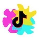 Tiktok image with three colours in background blue, yellow, purple.