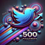 Boosted Twitter account with 500 followers