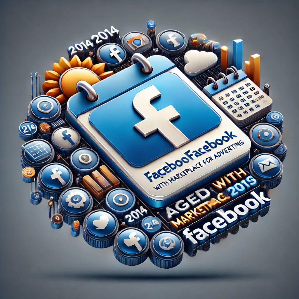 Aged Facebook Accounts with Marketplace for Advertising IT registered in 2014-2015