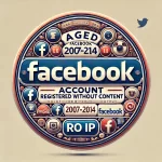 Aged Facebook Account 2007-2014 Registered without content - RO IP