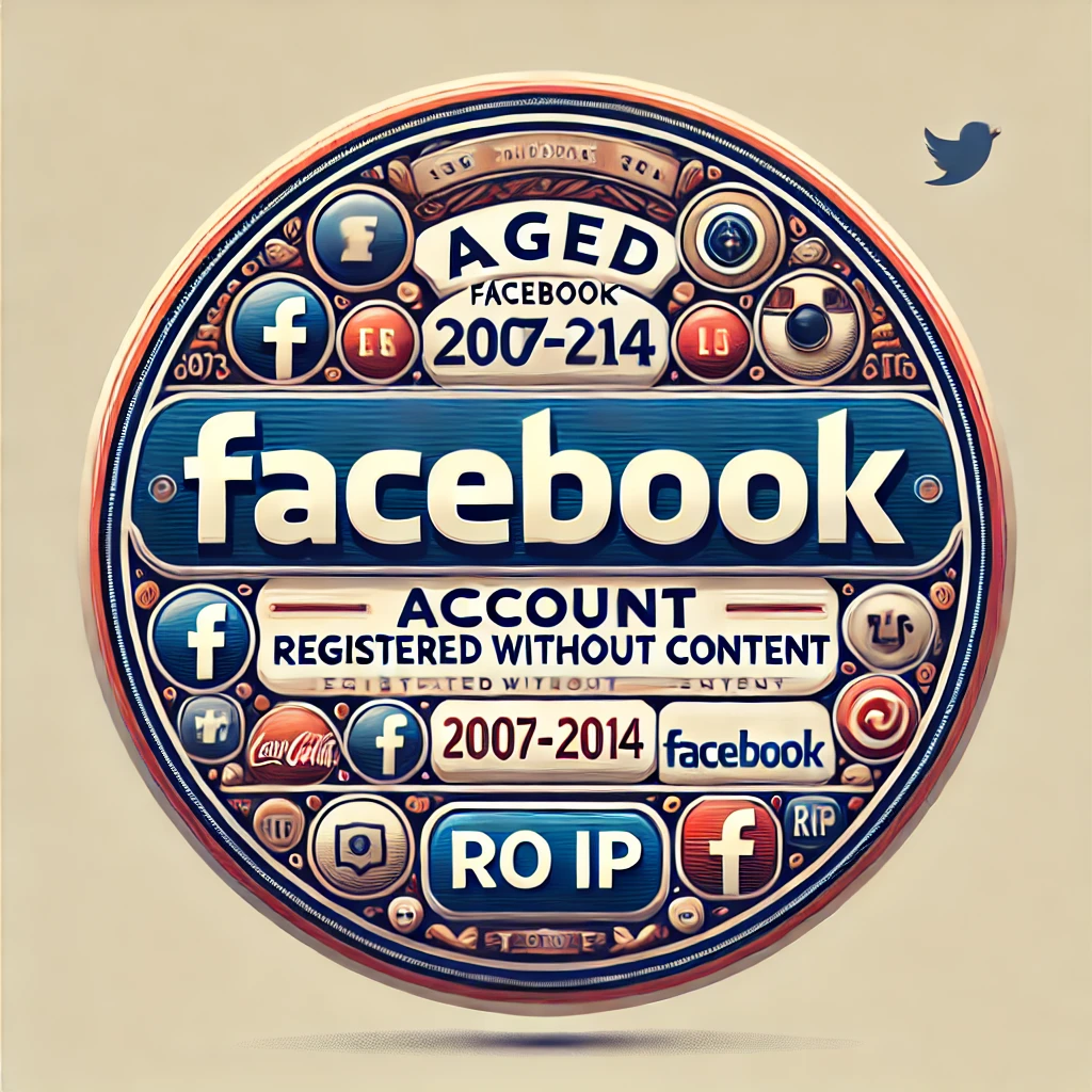 Aged Facebook Account 2007-2014 Registered without content - RO IP