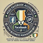 Aged Softreg Facebook accounts 2007-2014 registered with 2 Business Managers added - Irish IP