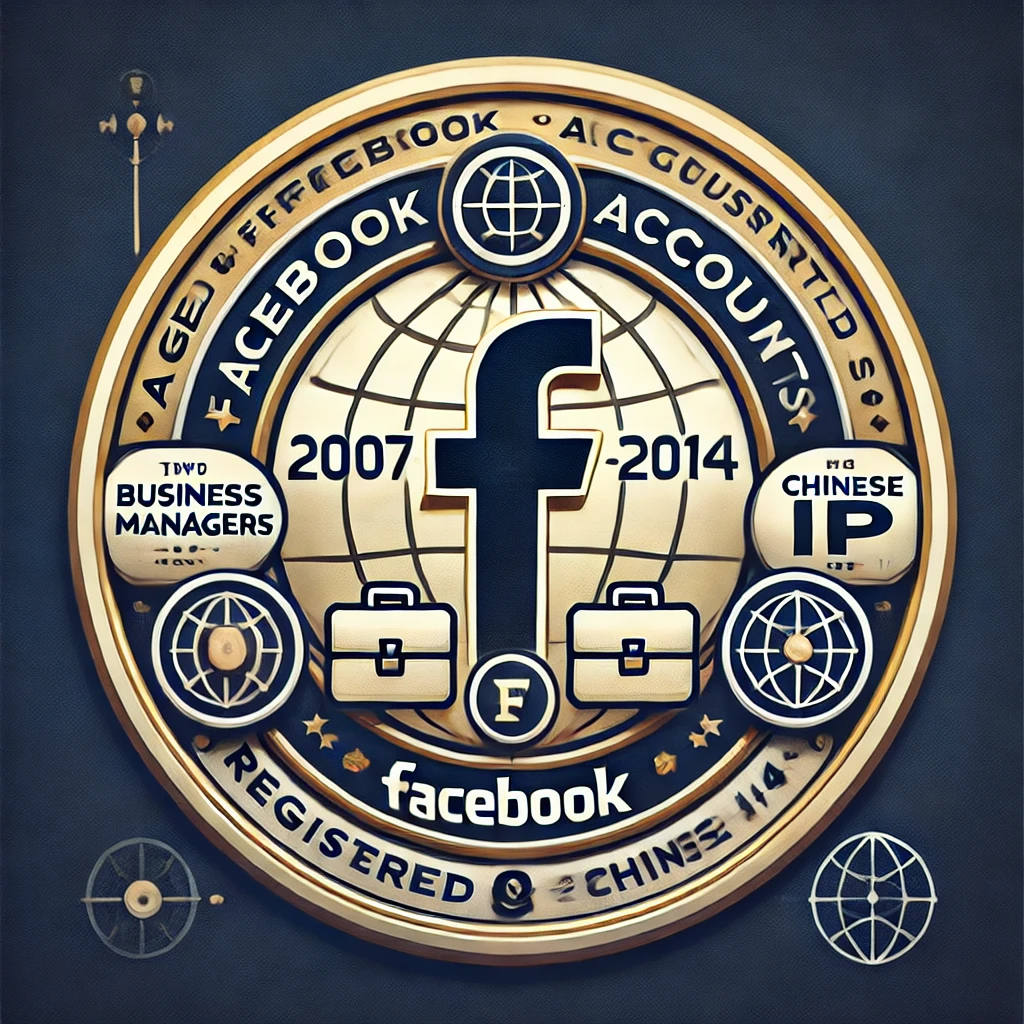 Aged Softreg Facebook accounts 2007-2014 registered with 2 Business Managers added - Chinese IP