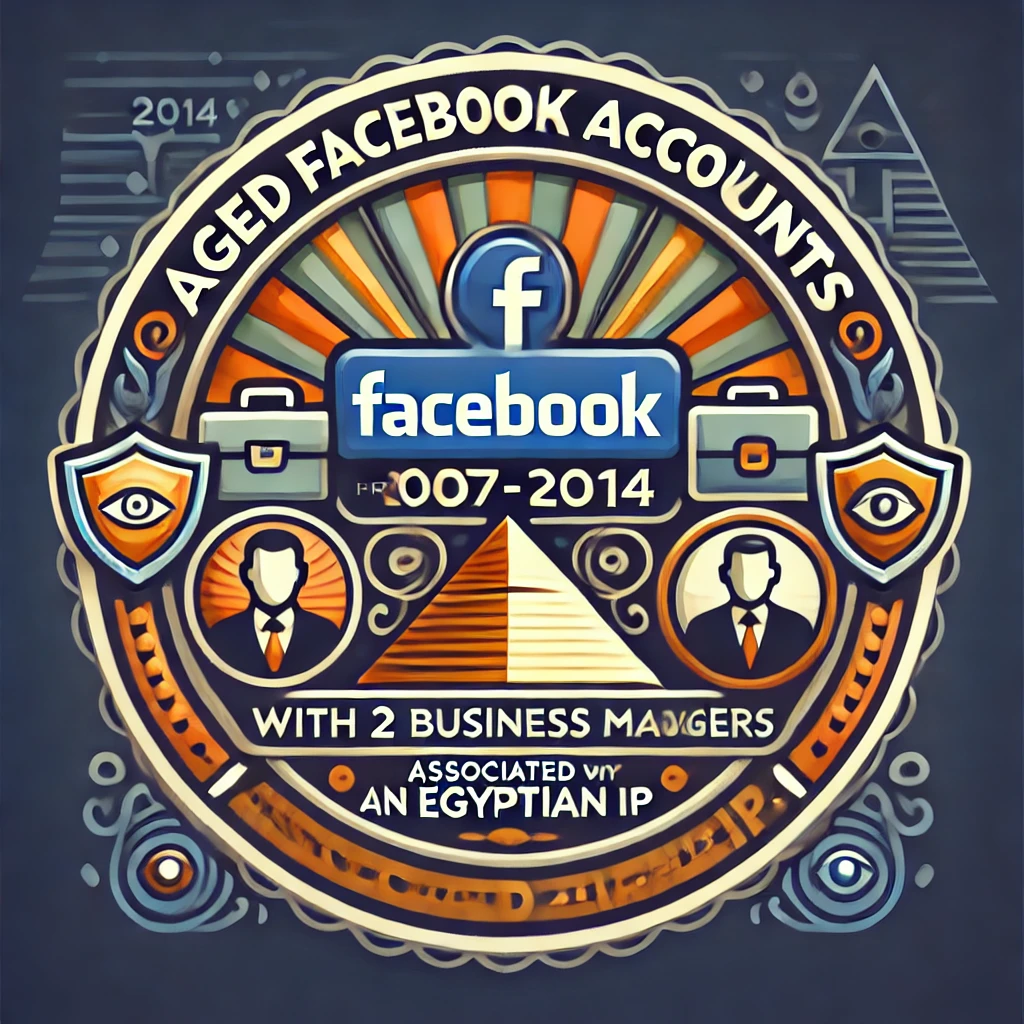 Aged Softreg Facebook accounts 2007-2014 registered with 2 Business Managers added - Egyptian IP
