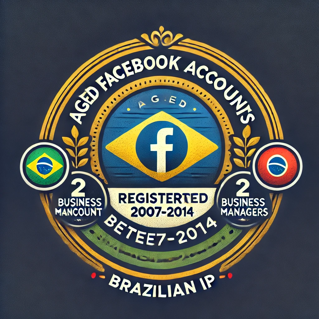 Aged Softreg Facebook accounts 2007-2014 registered with 2 Business Managers added - Brazilian IP