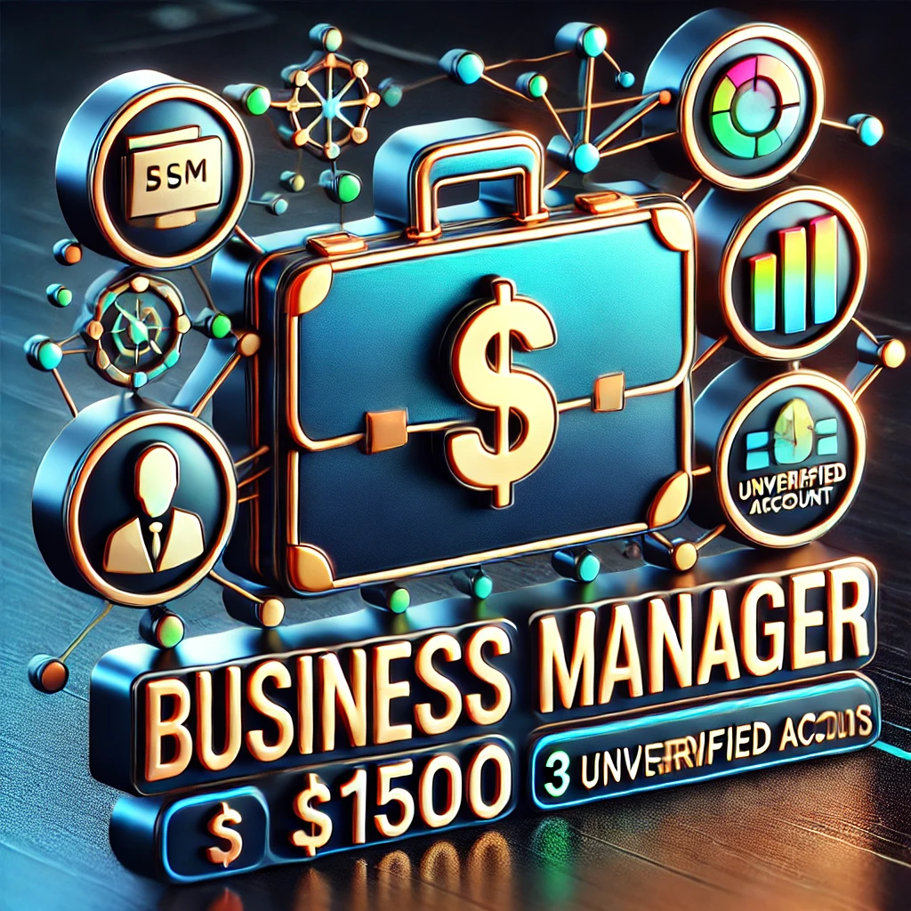 BM $1500 with 3 Ads Accounts (Unverified)