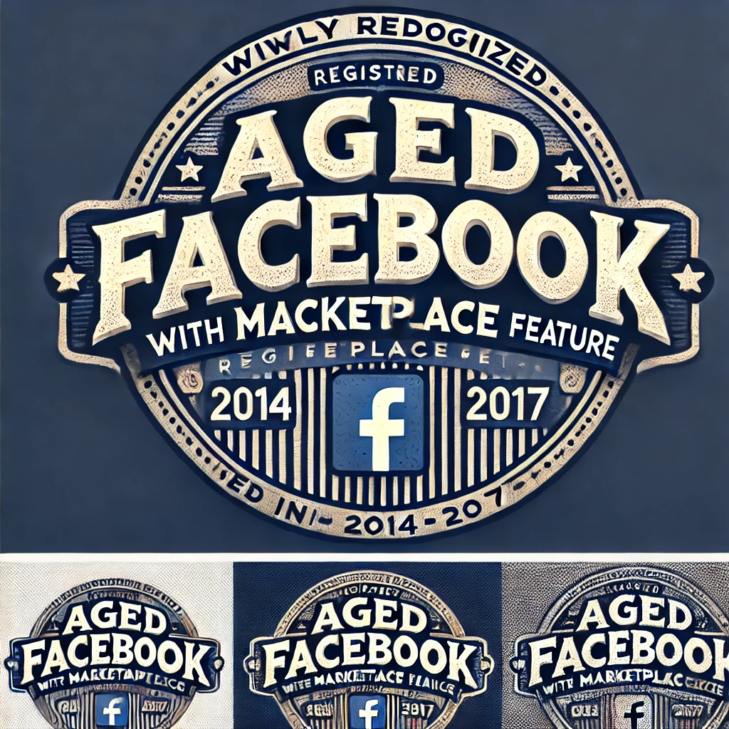 Aged Facebook Accounts with Marketplace for Advertising US registered in 2014-2017