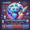 Reddit Account with 2000-10000 Post Karma with email access (for Cryptomoonshots)