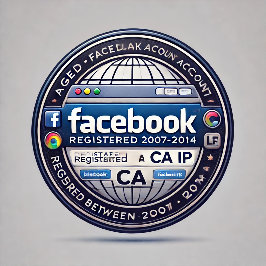 Aged Facebook Account 2007-2014 Registered without content - CA IP