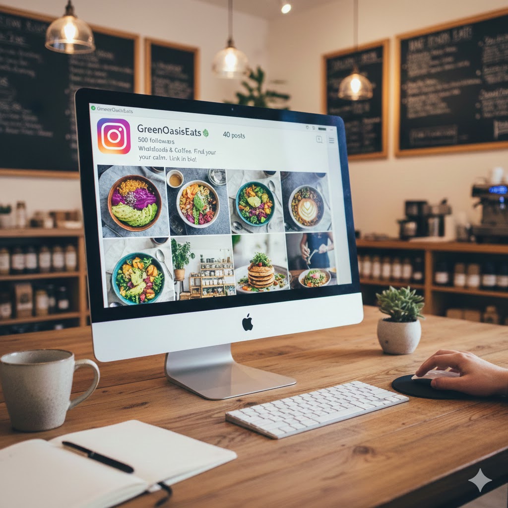 Instagram Account with 500 Followers and Content added to the Profile