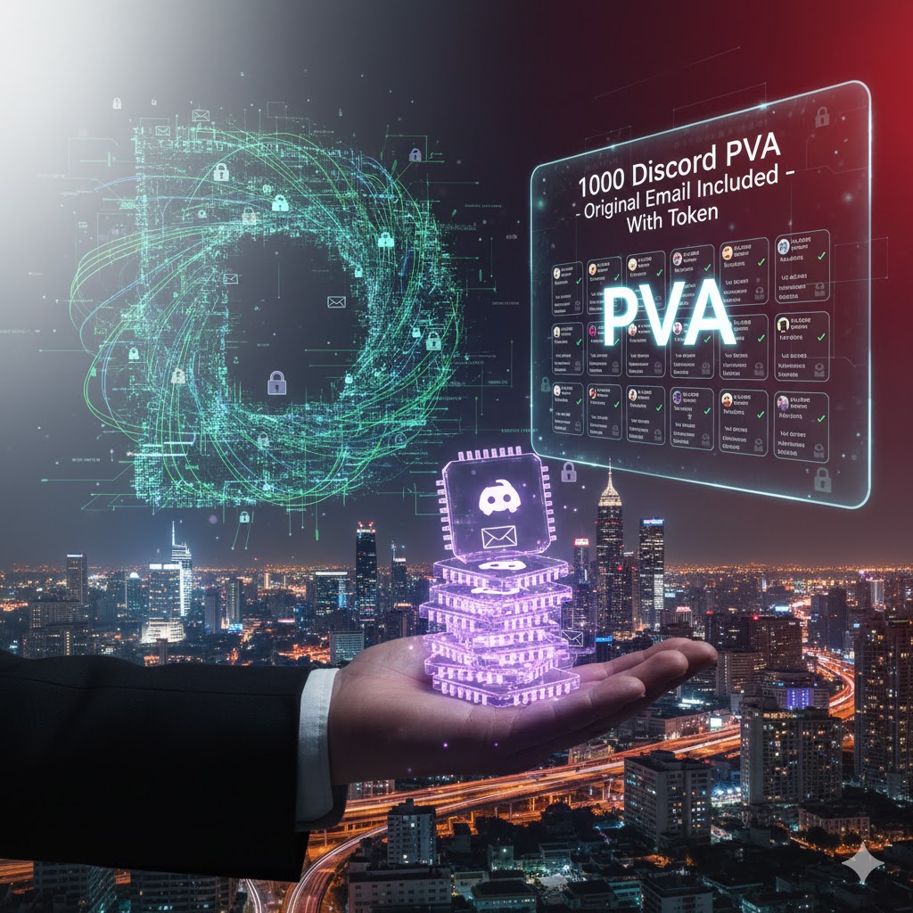 1000 Discord PVA Original email included with token