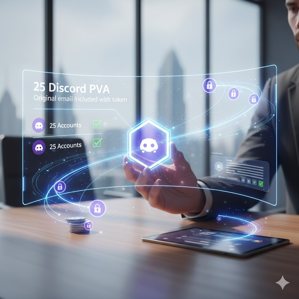 25 Discord PVA Original email included with token