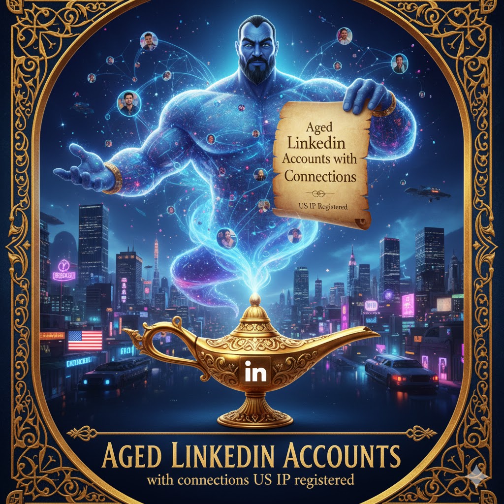 Aged Linkedin accounts with connections US IP registered