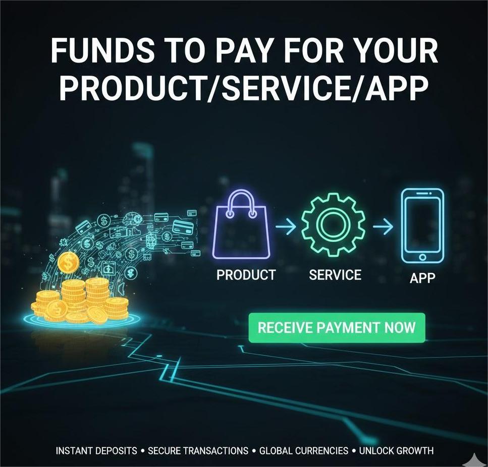 Funds to pay for your product/service/app