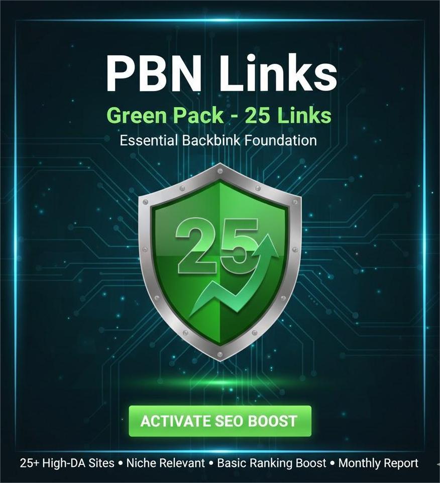 PBN Links - Green Pack - 25 Links