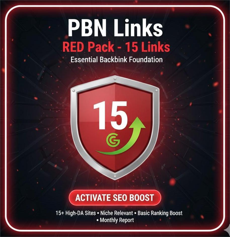 PBN Links - RED Pack - 15 Links