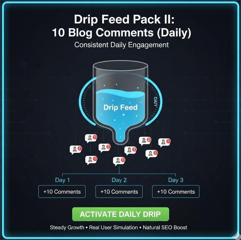 Drip Feed Pack II: 10 Blog Comments (Daily)