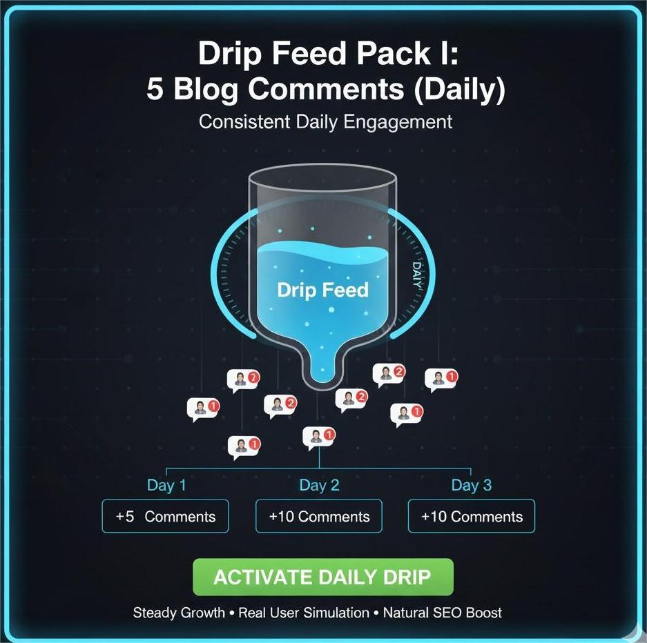 Drip Feed Pack I: 5 Blog Comments (Daily)
