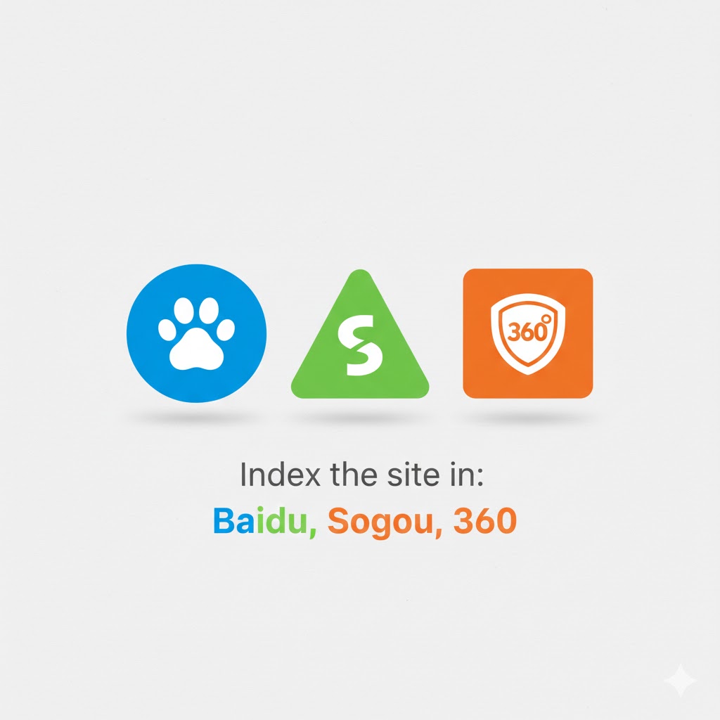 Index the site in Baidu Sogou 360