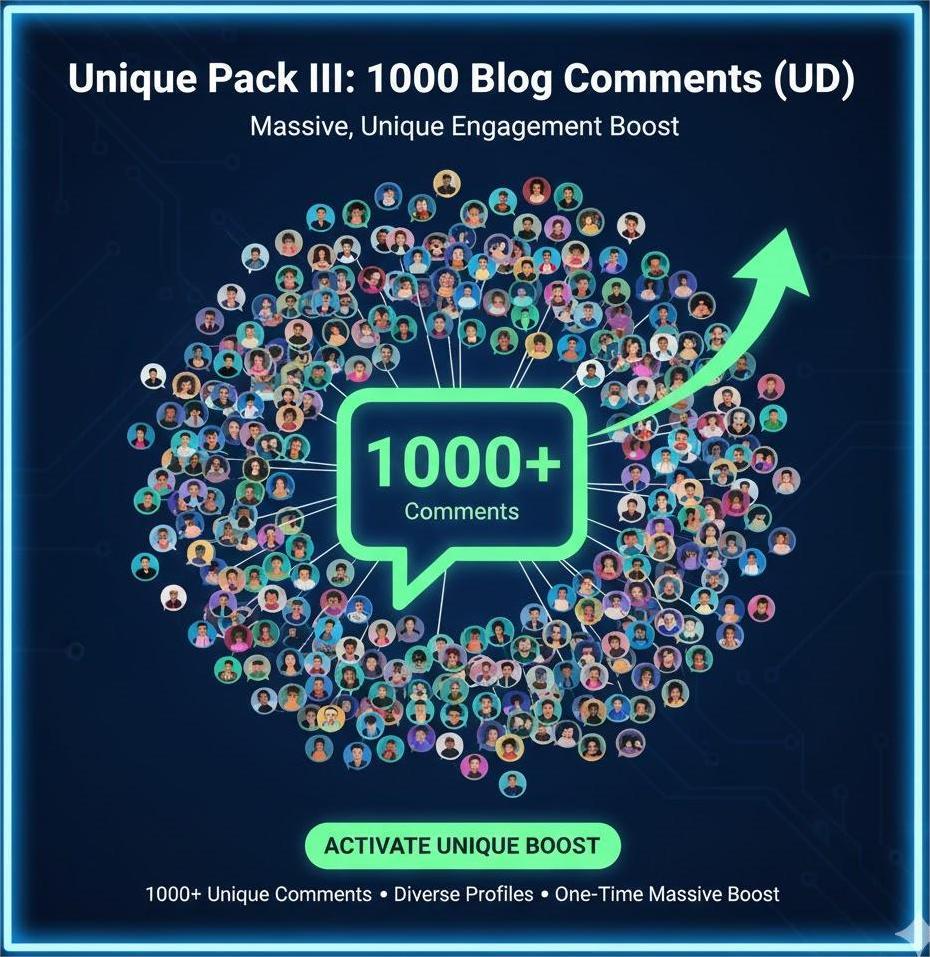 Unique Pack III: 1000 Blog Comments (UD)
