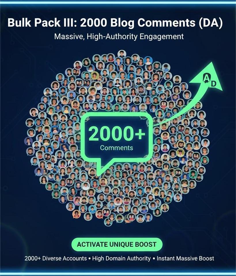 Bulk Pack III: 2000 Blog Comments (DA)