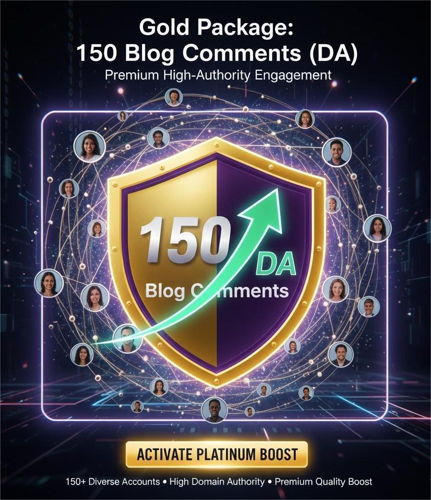 Gold Package: 150 Blog Comments (DA)