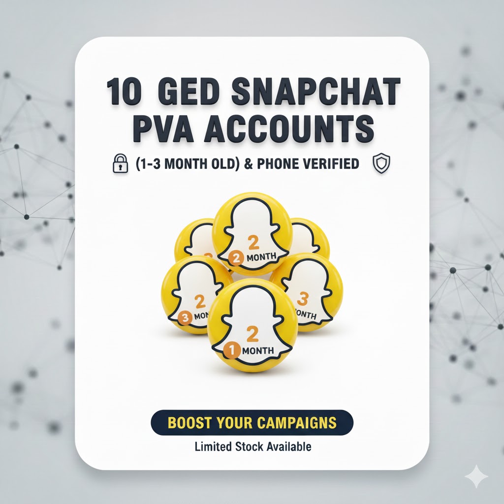 10 OLD SNAPCHAT PVA ACCOUNTS (1-3) MONTH