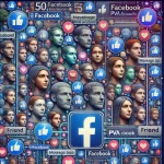 50 Facebook PVA Account with Profile Picture. Registered with IP-RU/UA