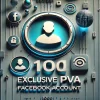 100 Exclusive PVA Facebook Account: Profile Picture and IP included