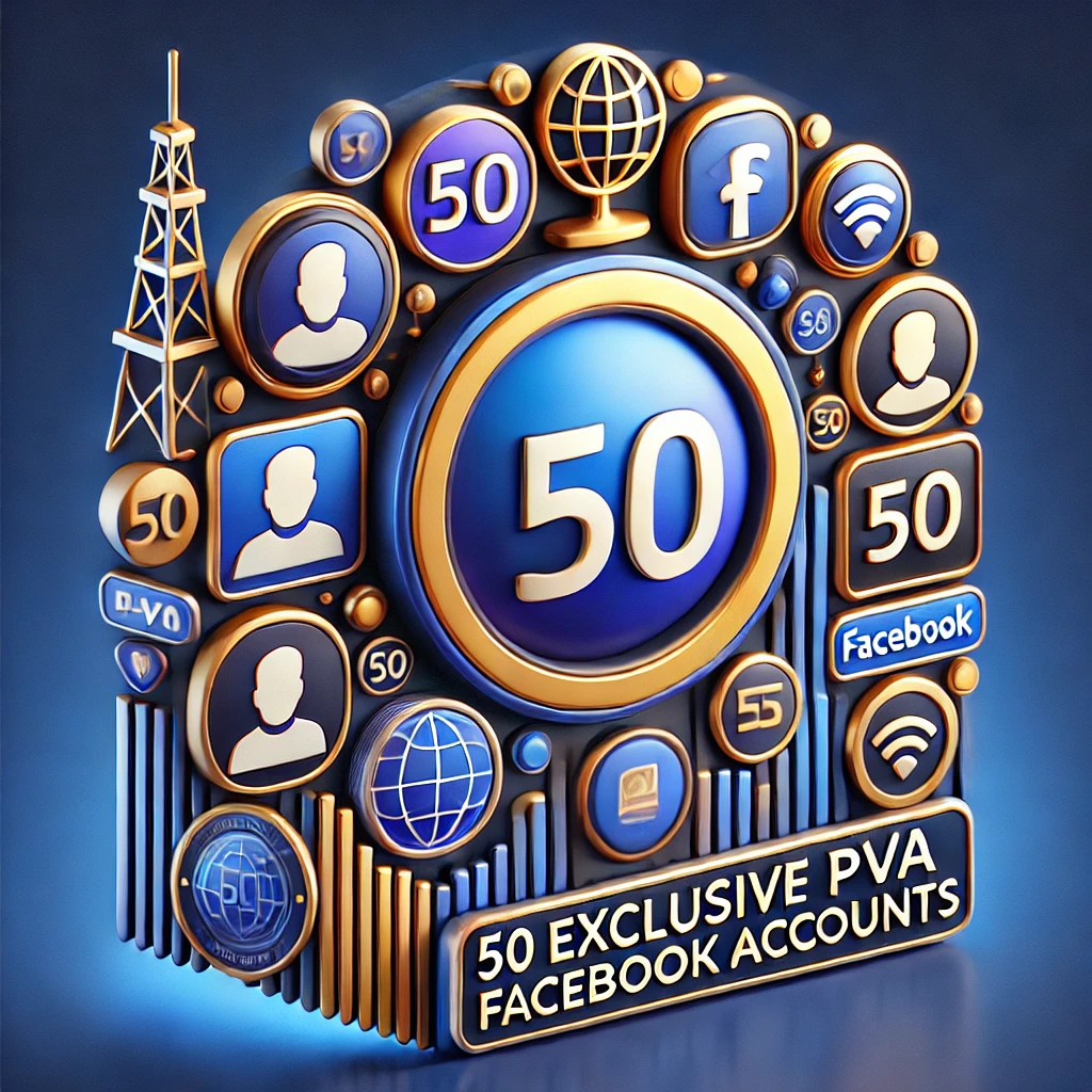 50 Exclusive PVA Facebook Account: Profile Picture and IP included