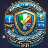 Manually registered pre-warmed PVA Facebook account, IP-IT