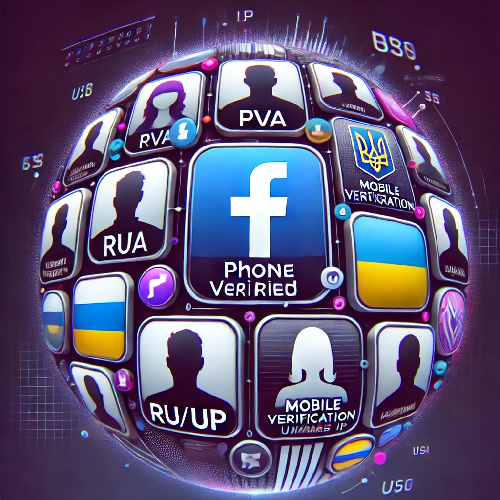 10 Facebook PVA Account with Profile Picture. Registered with RU/UA IP