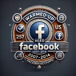 Warmed up aged US Facebook account 2007-2014