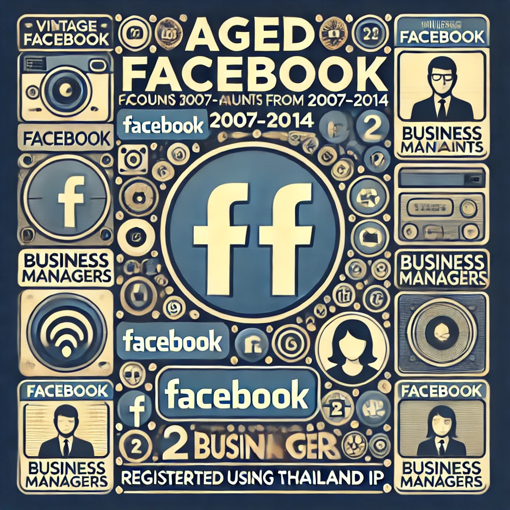 Aged Softreg Facebook accounts 2007-2014 registered with 2 Business Managers added - Thailand IP