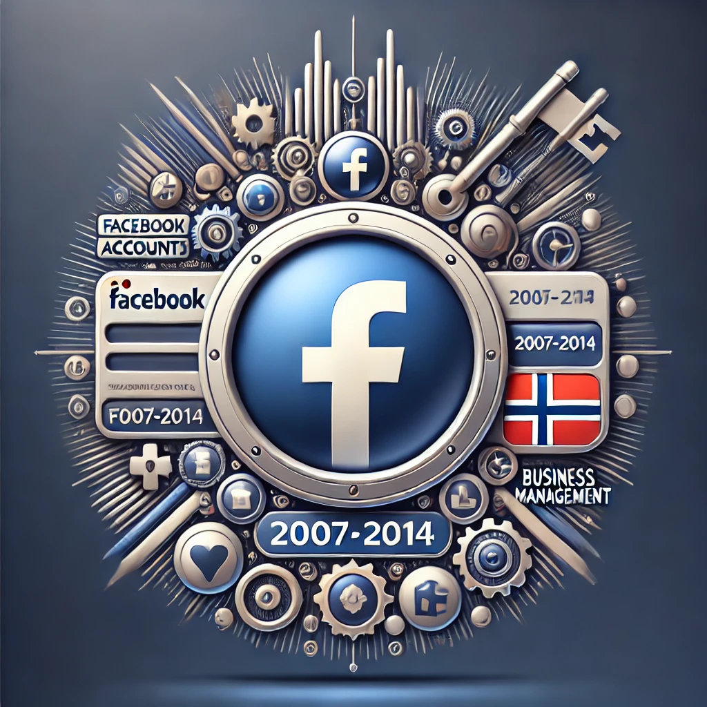 Aged Softreg Facebook accounts 2007-2014 registered with 2 Business Managers added - Norwegian IP