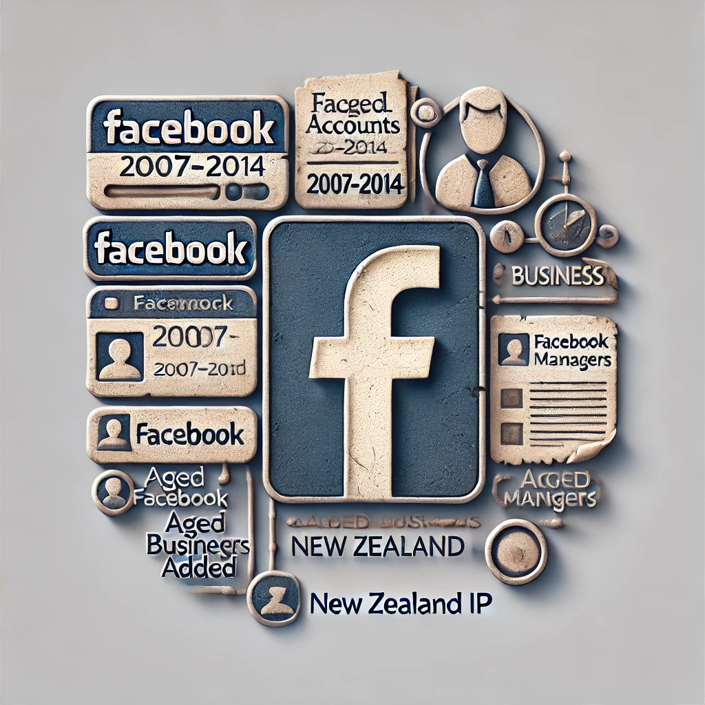 Aged Softreg Facebook accounts 2007-2014 registered with 2 Business Managers added - New Zealand IP