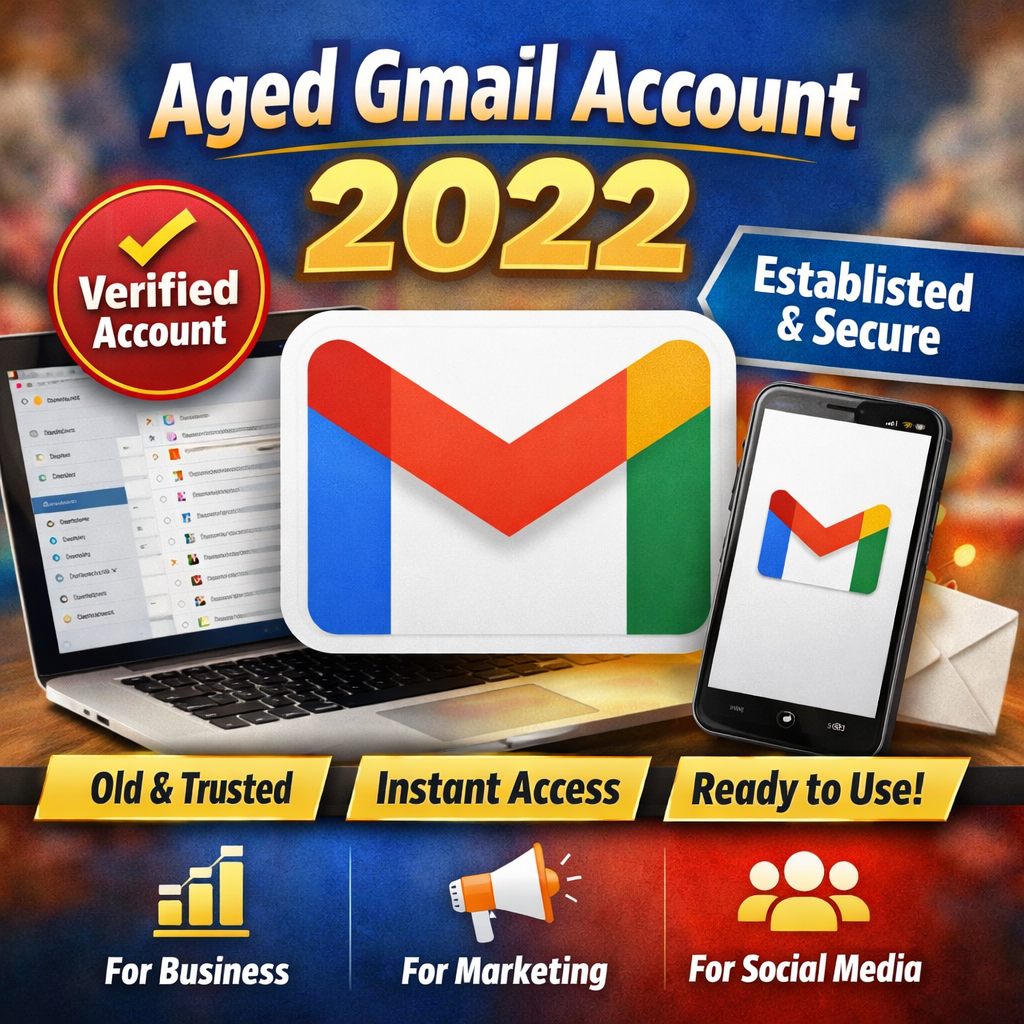Aged Gmail Account (2022) – Buy Old Gmail Accounts for Business & Marketing