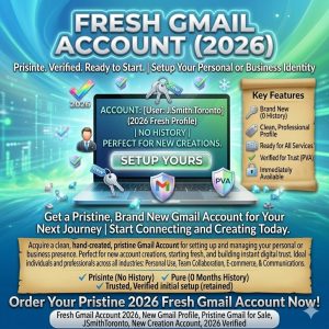 Fresh Gmail Account (2026)